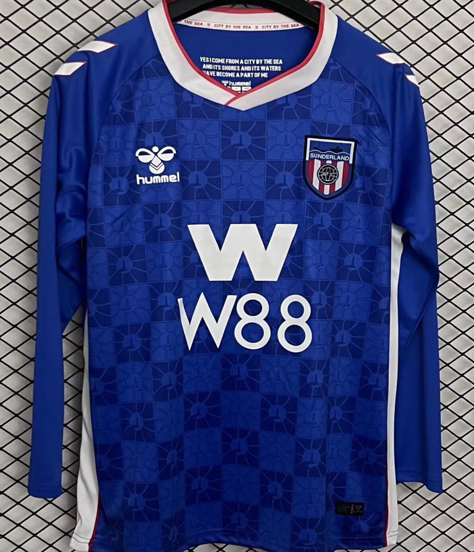 jersey 2025/26 sunderland visitante manga larga versión fan