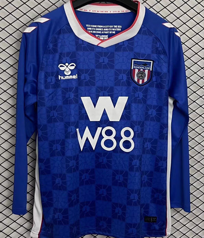 Jersey 2025/26 Sunderland Visitante Manga larga Versión Fan