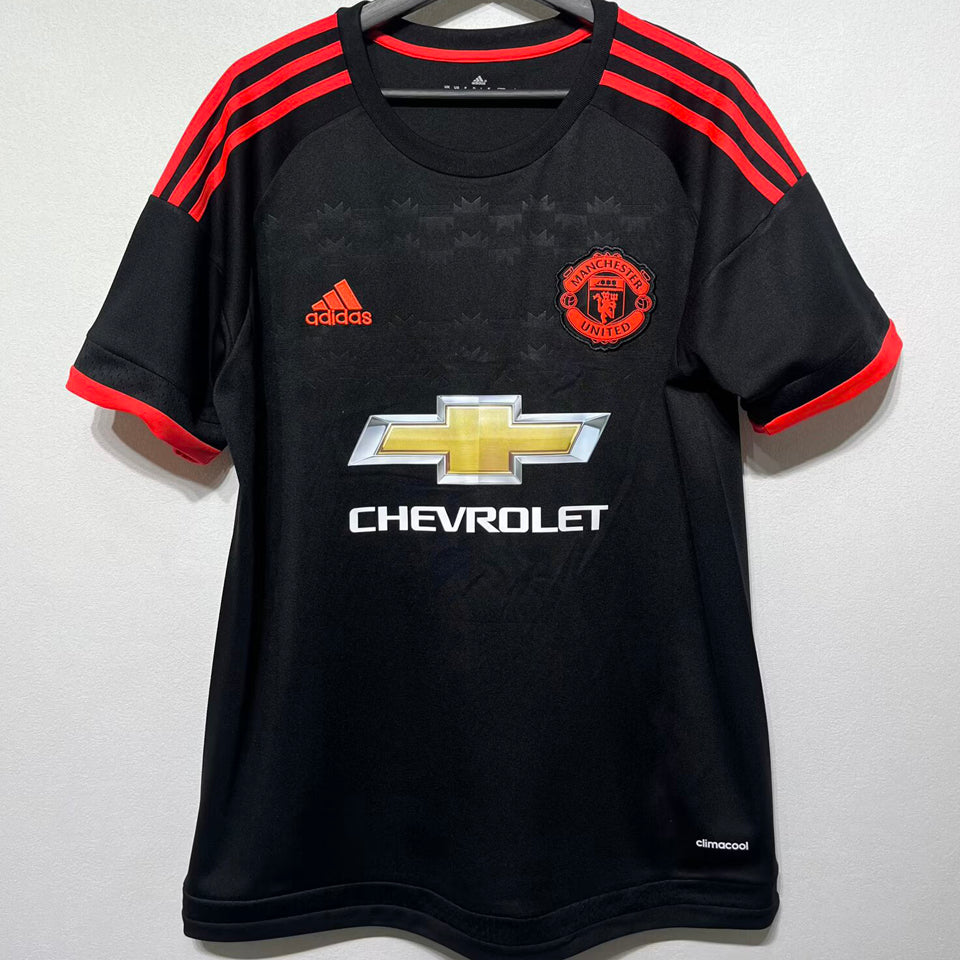 jersey 2015/2016 manchester united tercero manga corta versión fan retro