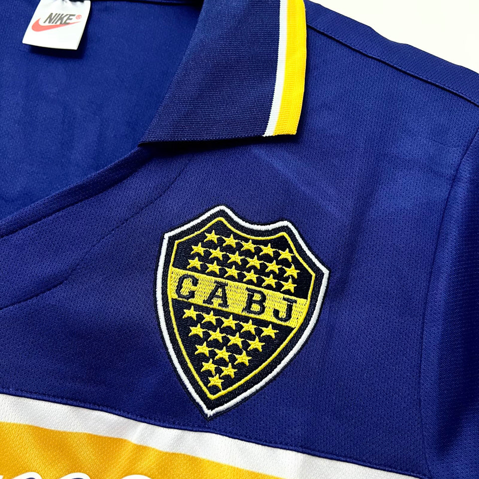 jersey 1996/97 boca local manga corta versión fan retro
