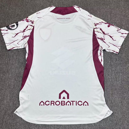 Jersey 2025/26 Torino Visitante Manga corta Versión Fan