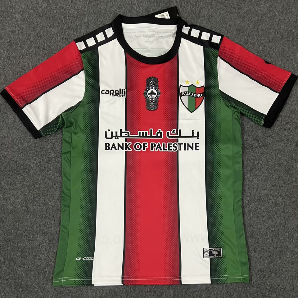 jersey 2023 palestino local manga corta versión fan