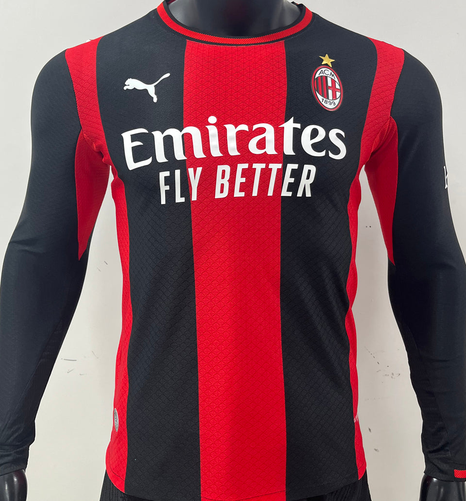 jersey 2026/27 ac milan local manga larga versión jugador