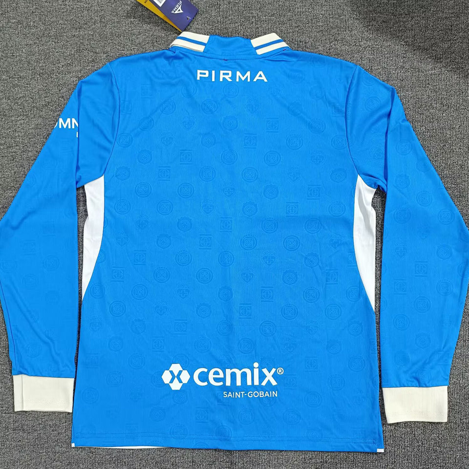 jersey 2026/27 cruz azul local manga larga versión fan