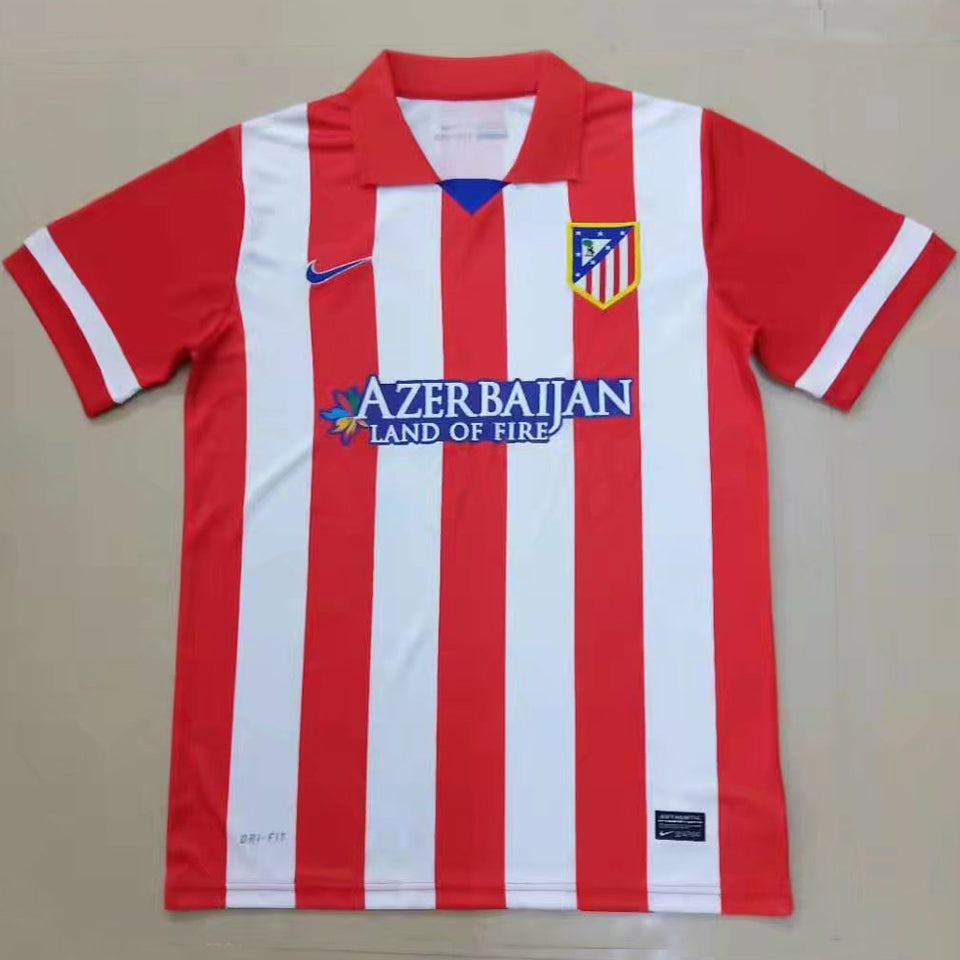 Jersey 2013/14 Atletico de Madrid Local Manga corta Versión Fan Retro