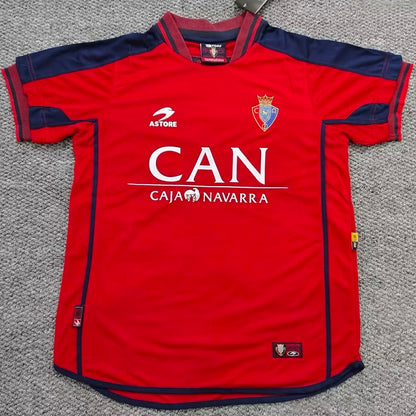 Jersey 2000/2002 Osasuna Local Manga corta Versión Fan Retro