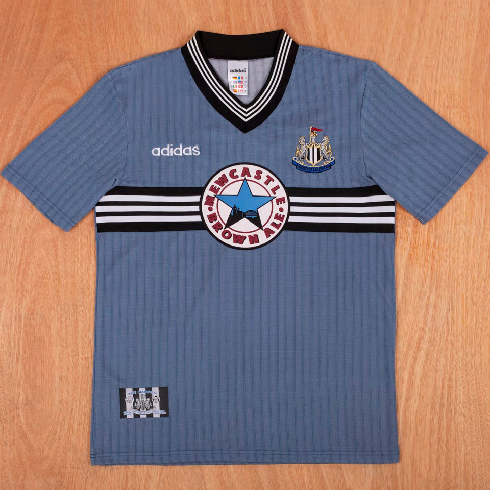 jersey 1996/97 newcastle visitante manga corta versión fan retro