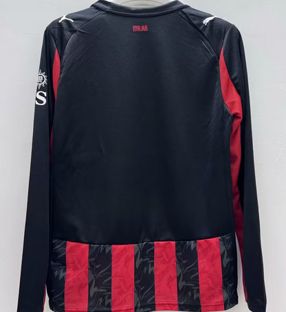 Jersey 2025/26 AC Milan Local Manga larga Versión Fan