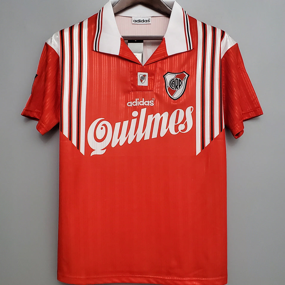 jersey 1996 river plate visitante manga corta versión fan retro