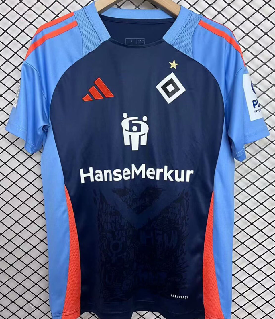 jersey 2025 hamburger sv especial manga corta versión fan