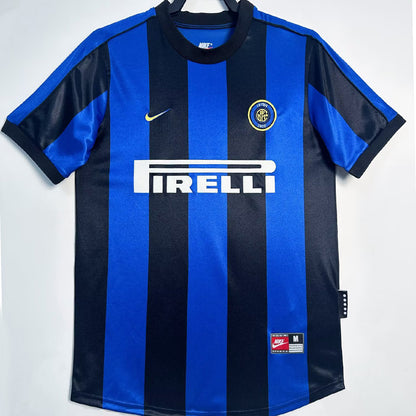 Jersey 1999/2000 Inter Milan Local Manga corta Versión Fan Retro