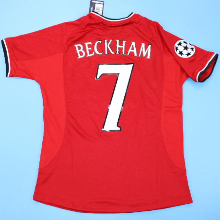jersey 2000/02 manchester united local manga corta versión fan retro