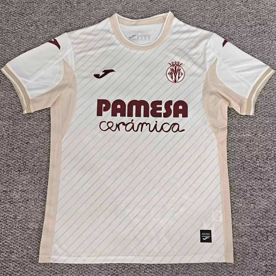Jersey 2025/26 Villarreal Visitante Manga corta Versión Fan