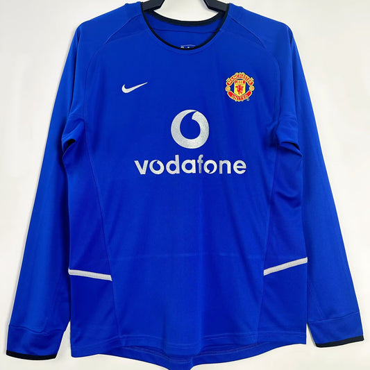 Jersey 2002/03 Manchester United Visitante Manga larga Versión Fan Retro