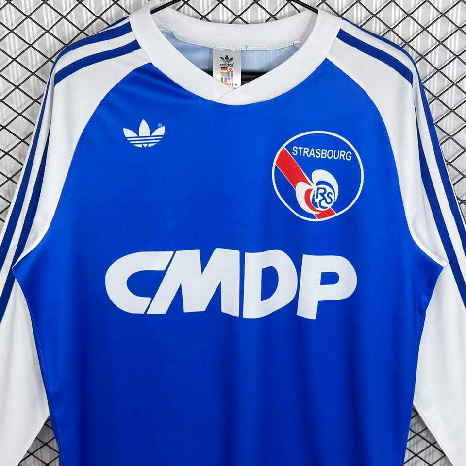 jersey 1978/1979 strasbourg local manga larga versión fan retro