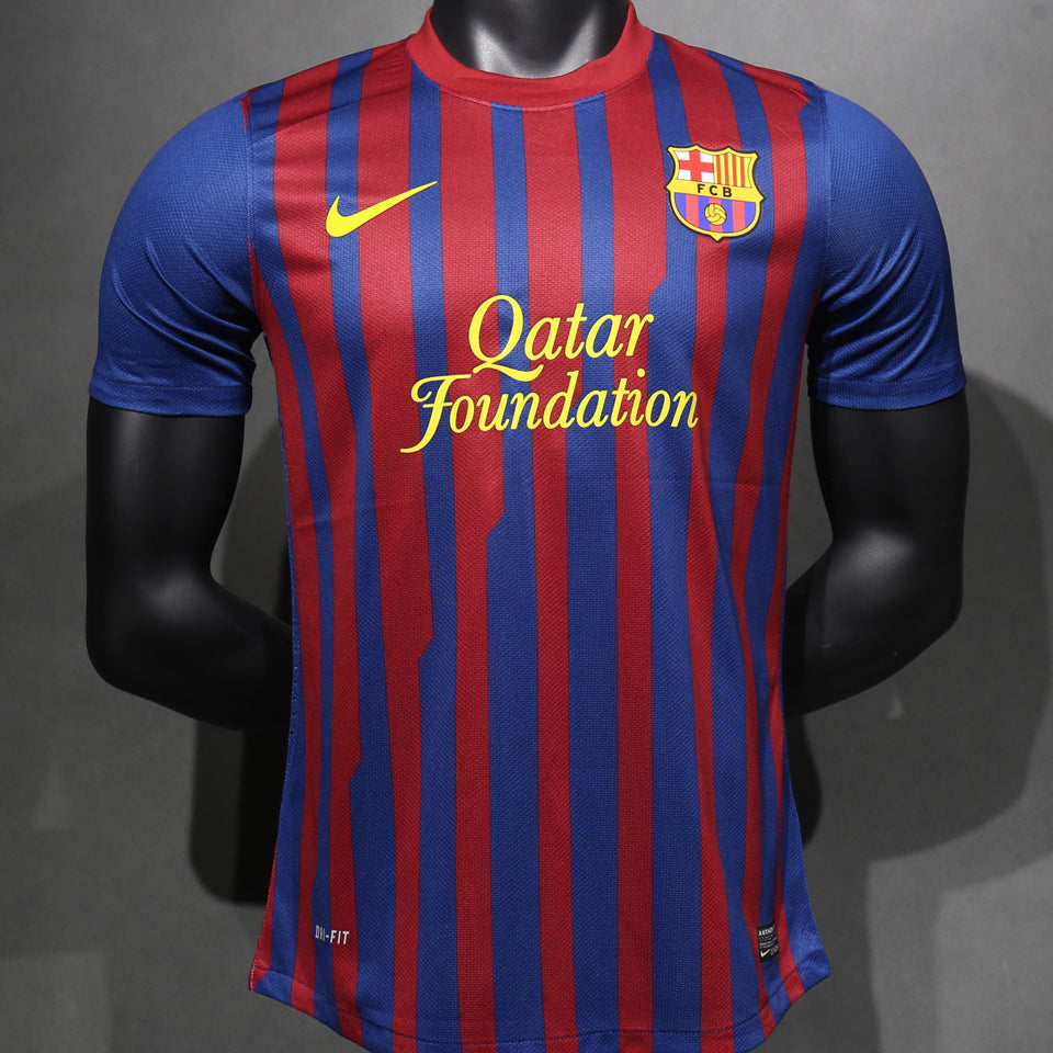 jersey 2011/12 barcelona local manga corta versión jugador retro
