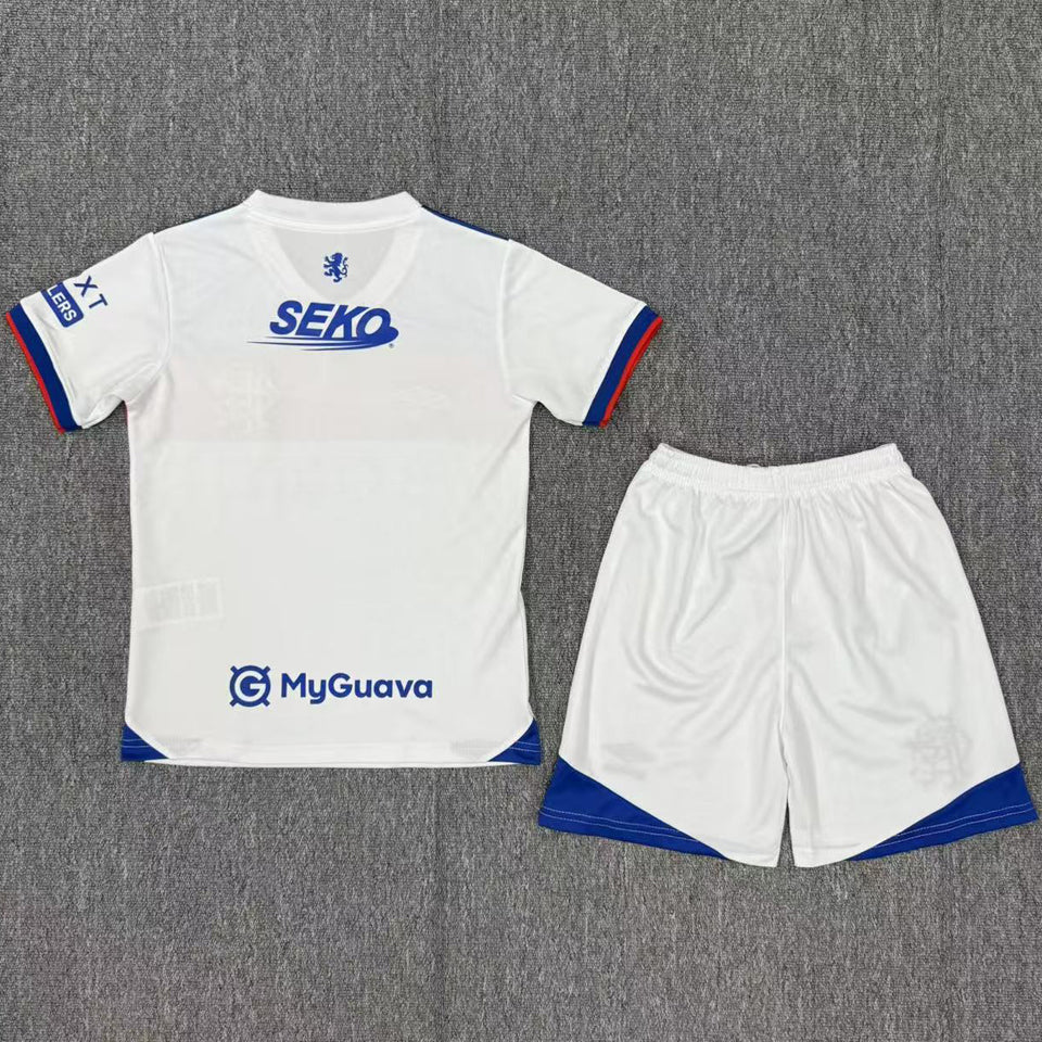 Jersey 2025/26 Glasgow Rangers Visitante Manga corta Niño