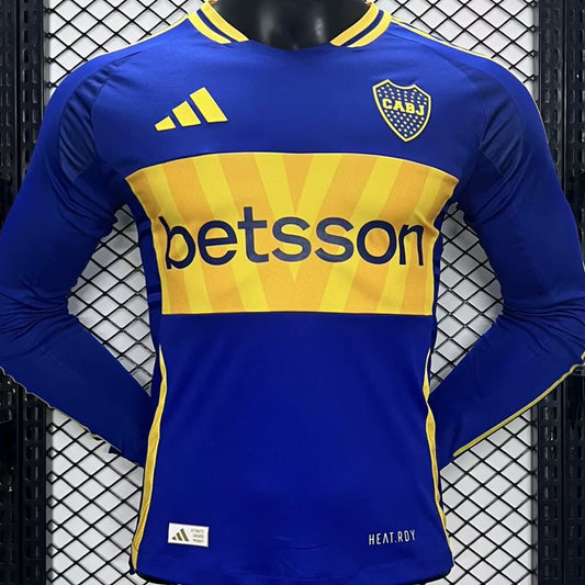 Jersey 2024/25 Boca Local Manga larga Versión Jugador
