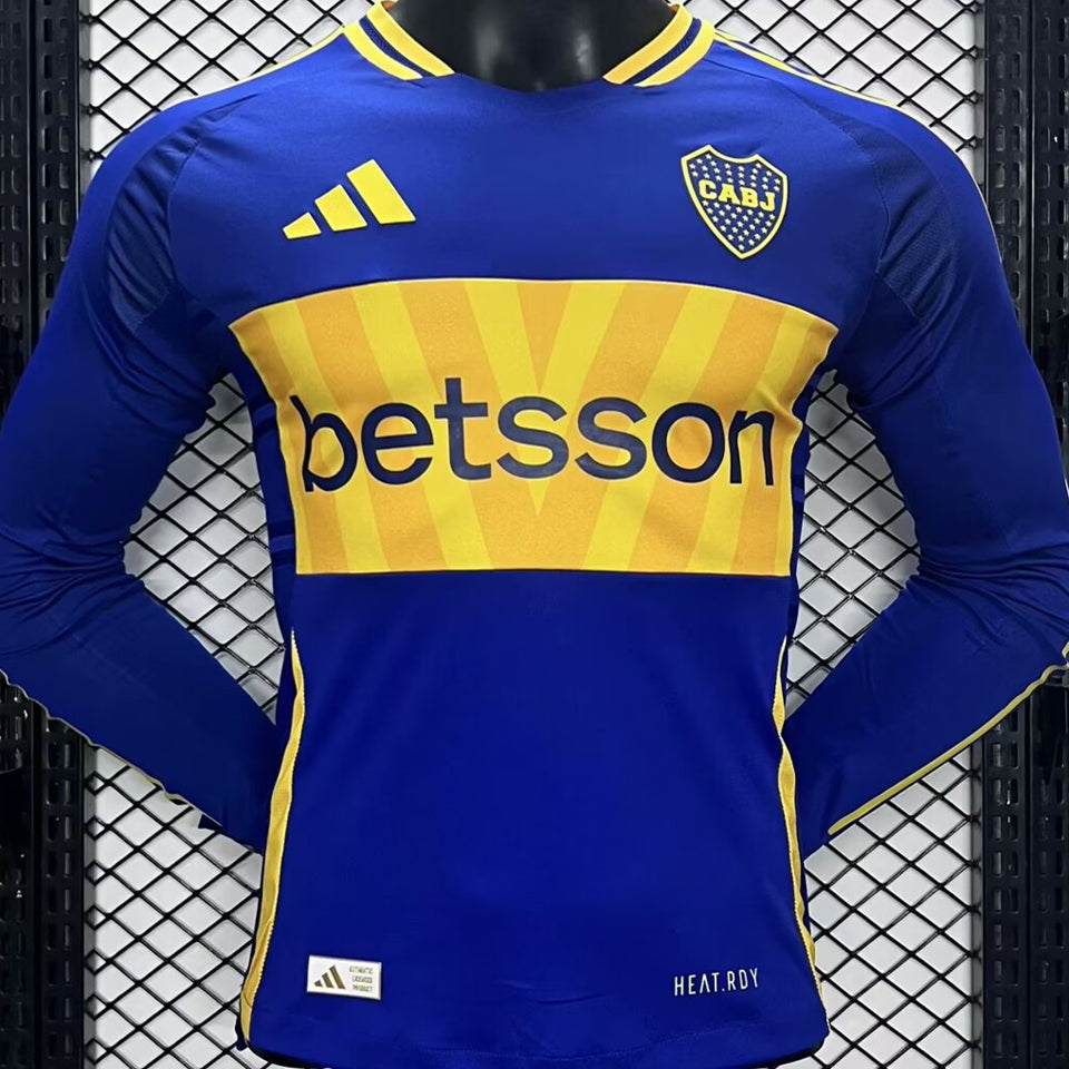 Jersey 2024/25 Boca Local Manga larga Versión Jugador