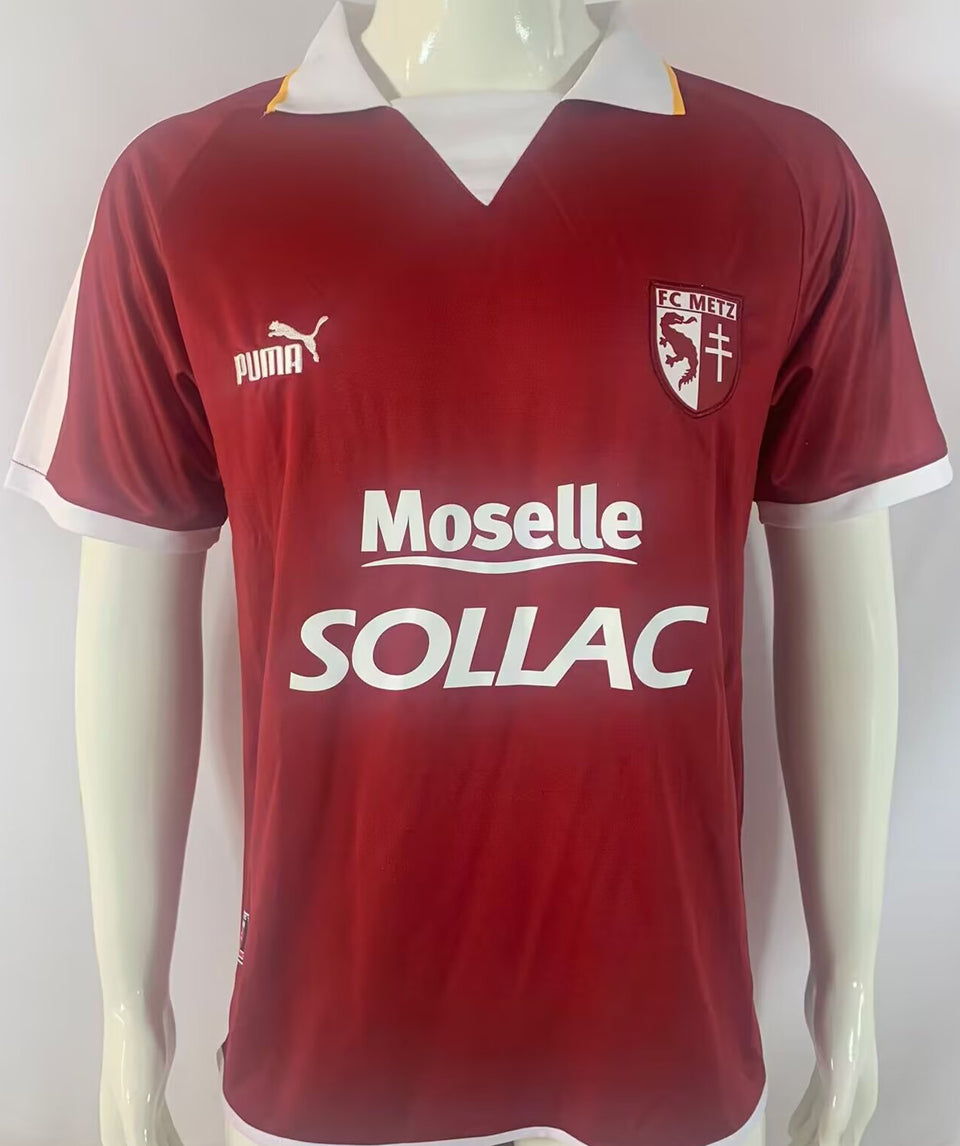 jersey 2003/04 fc metzy local manga corta versión fan retro