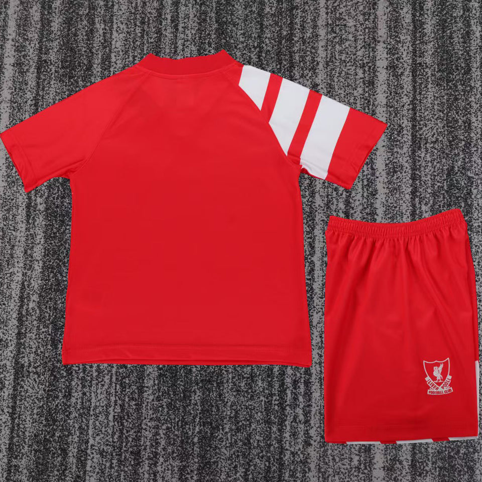 Jersey 1991/1992 Liverpool Local Manga corta Niño Retro