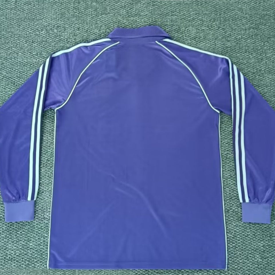 jersey 1984/85 real madrid visitante manga larga versión fan retro