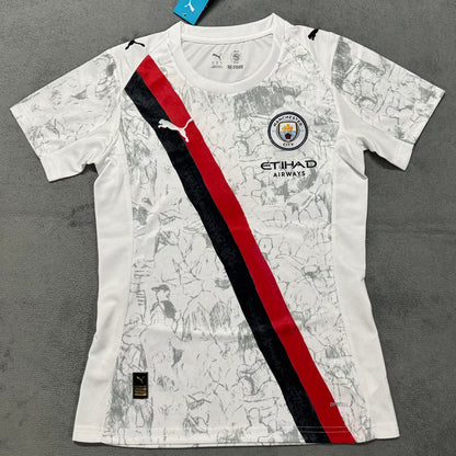 Jersey 2025/26 Manchester City Visitante Manga corta Mujer