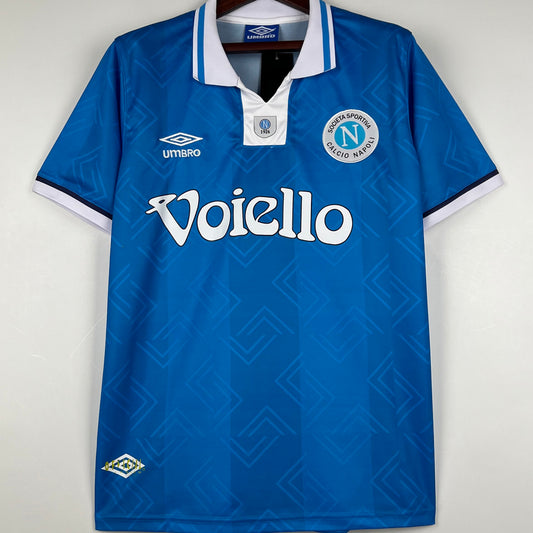 Jersey 1993/94 Napoli Local Manga corta Versión Fan Retro