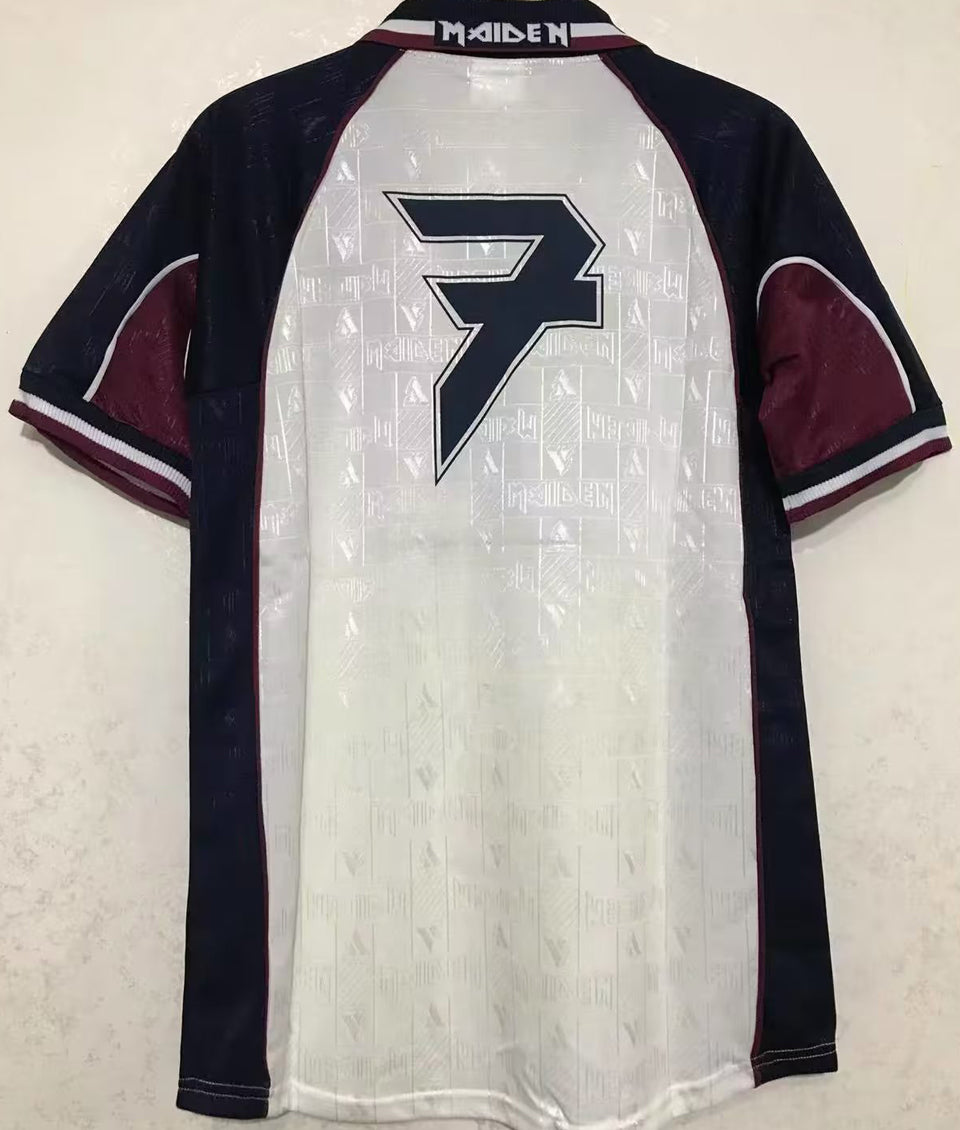 jersey 1999 west ham x iron maiden especial manga corta versión fan retro