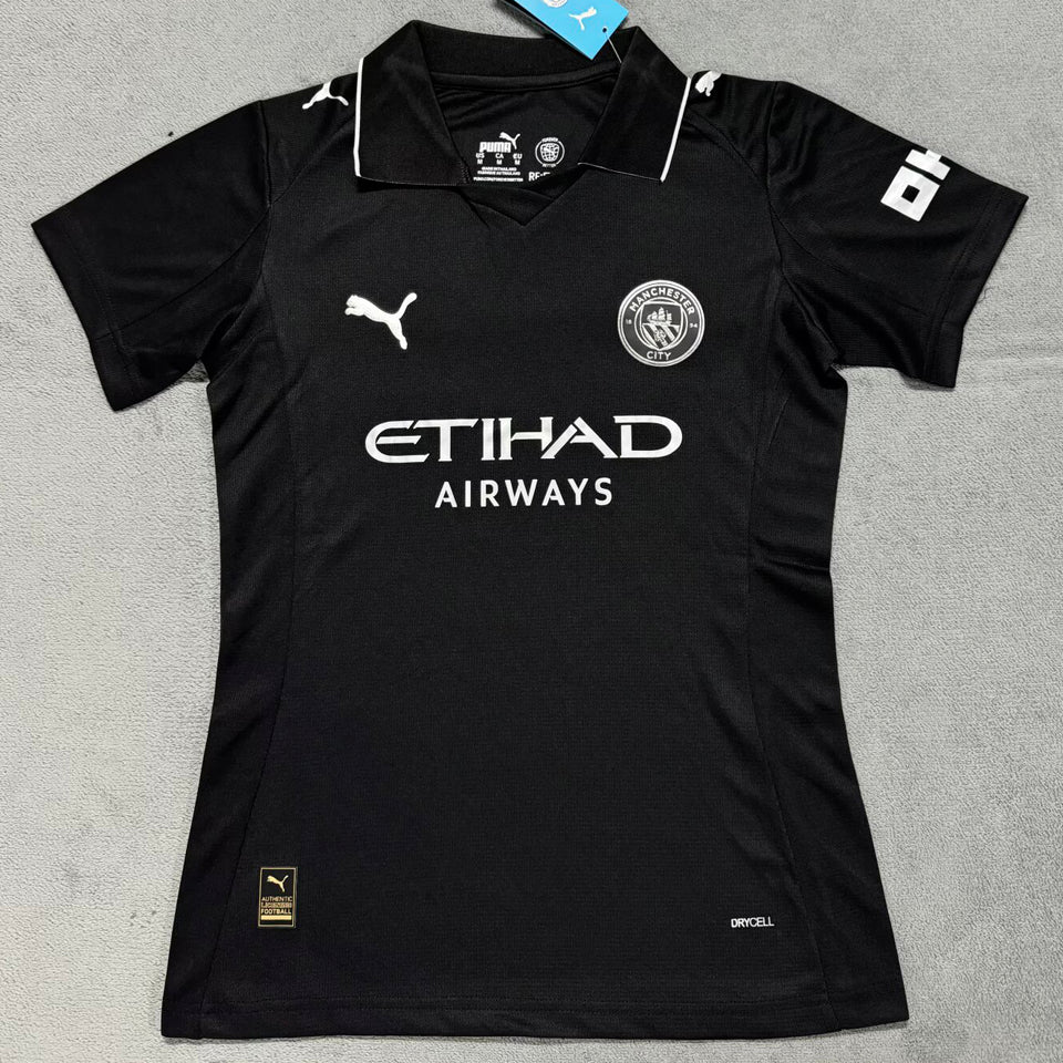 Jersey 2025/26 Manchester City Visitante Manga corta Mujer