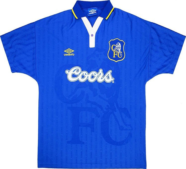 jersey 1995/97 chelsea local manga corta versión fan retro