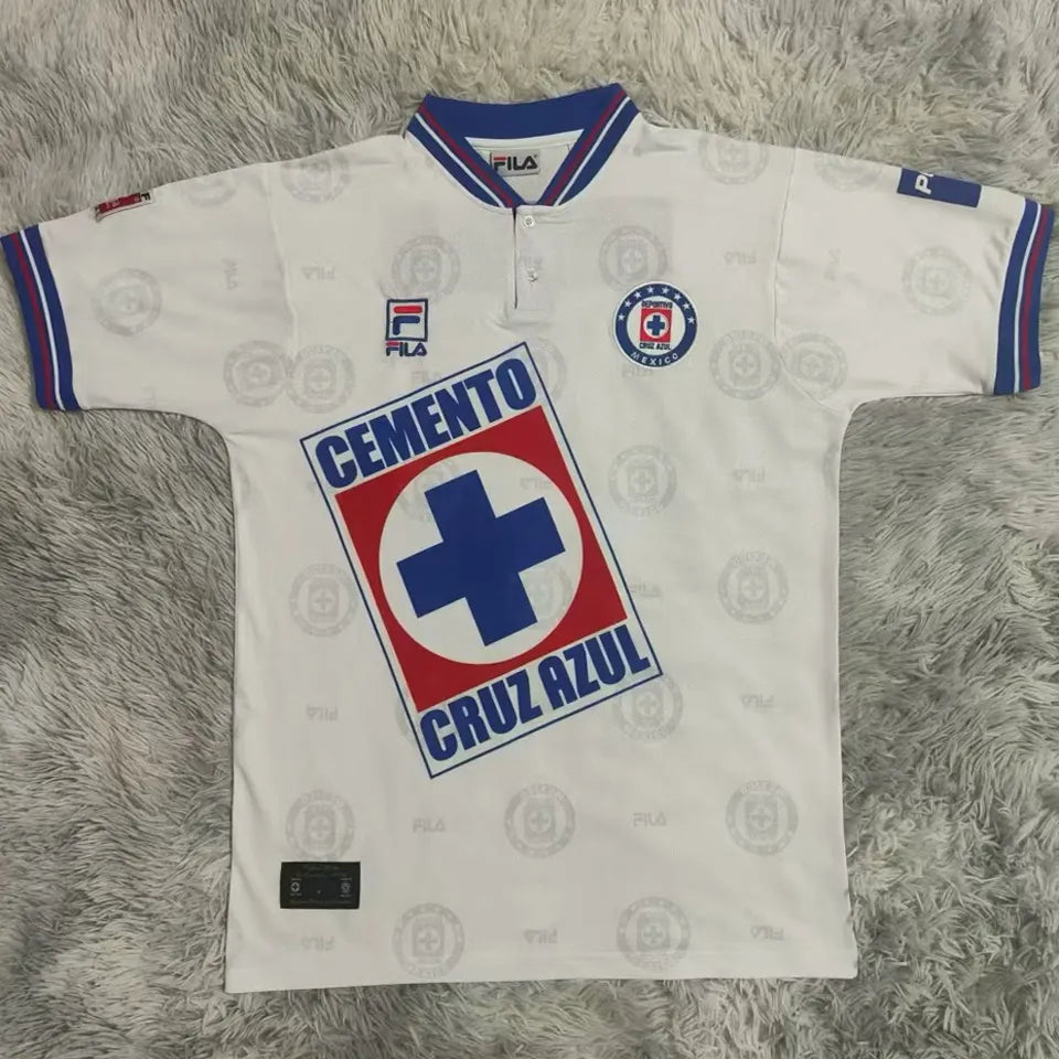 Jersey 1997/98 Cruz Azul Visitante Manga corta Versión Fan Retro