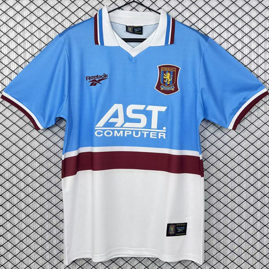 Jersey 1997/1998 Aston Villa Visitante Manga corta Versión Fan Retro