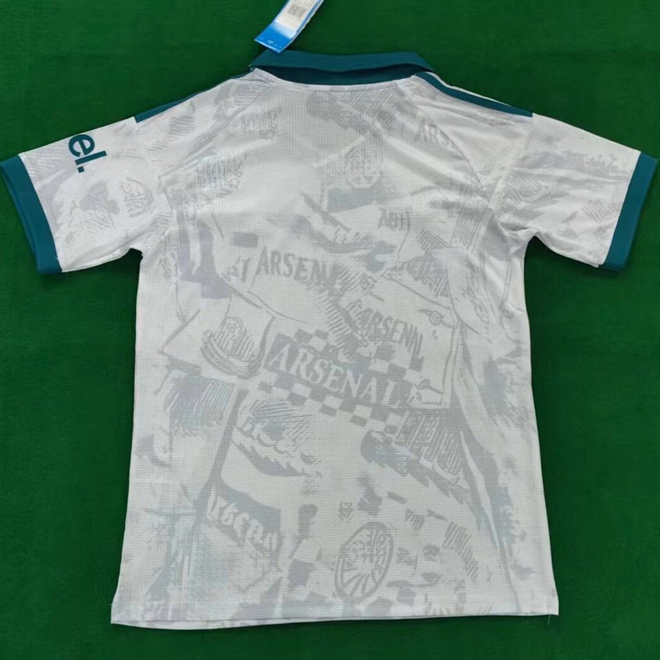 jersey 2027/28 arsenal visitante manga corta versión fan