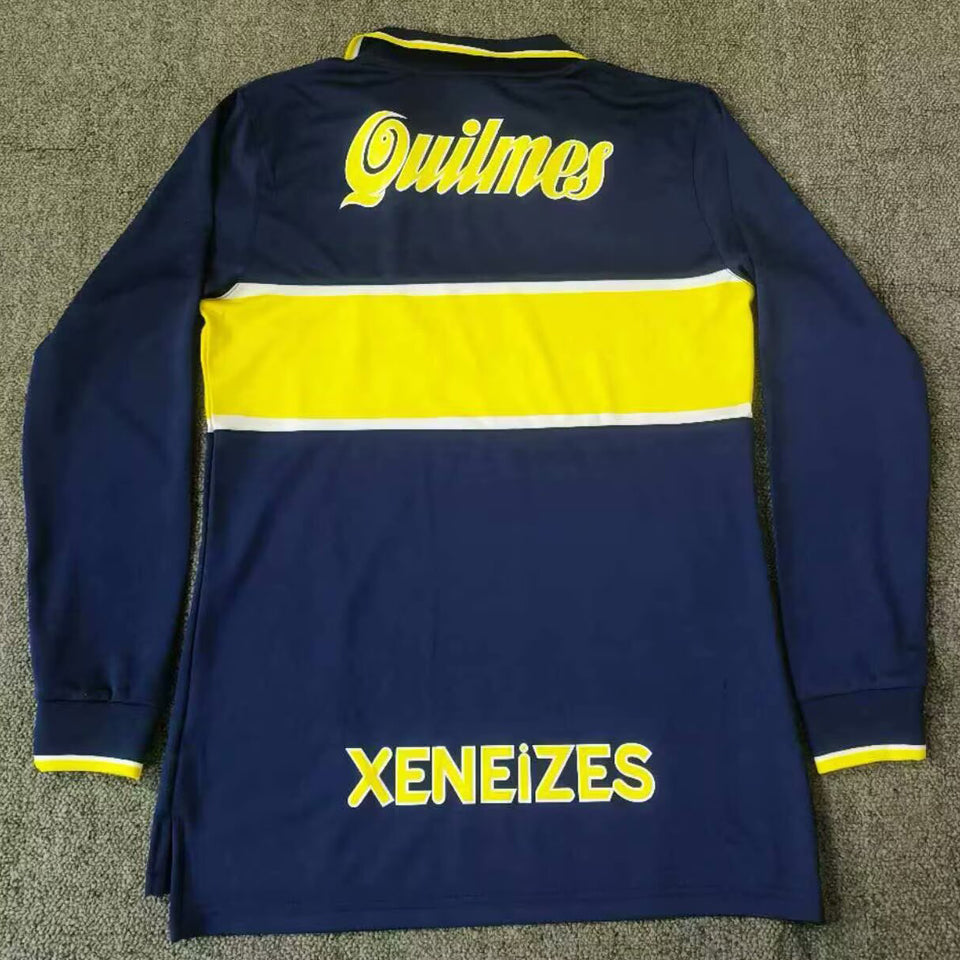 Jersey 1997 Boca Local Manga larga Versión Fan Retro