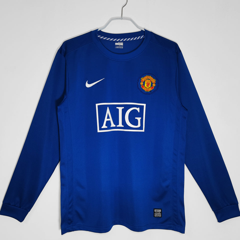 jersey 2008/09 manchester united tercero manga larga versión fan retro