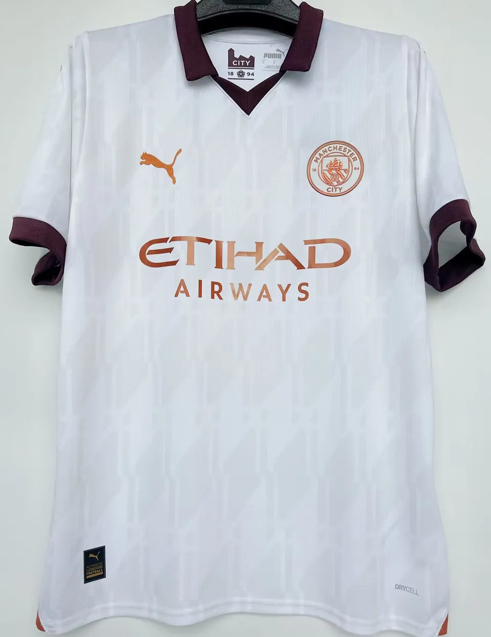 Jersey 2023/24 Manchester City Visitante Manga corta Versión Fan