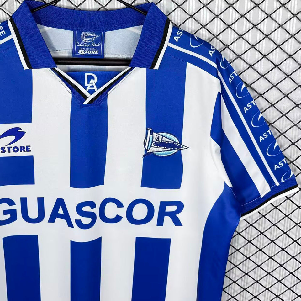 jersey 1998/1999 alaves local manga corta versión fan retro