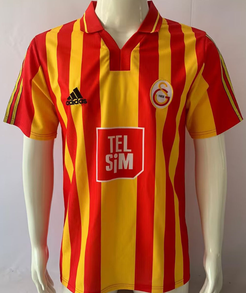 jersey 2000/2001 galatasaray local manga corta versión fan retro