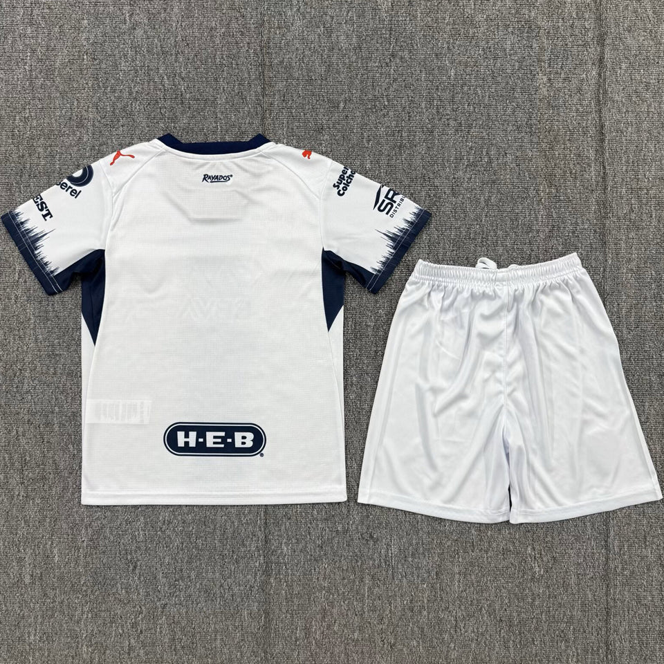 jersey 2026/27 monterrey visitante manga corta niño
