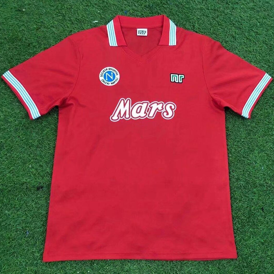 jersey 1988/89 napoli tercero manga corta versión fan retro