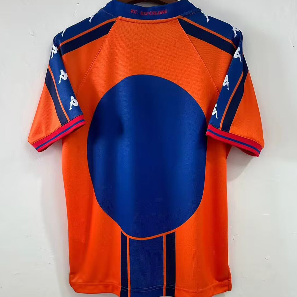 Jersey 1997/1998 Barcelona Visitante Manga corta Versión Fan Retro
