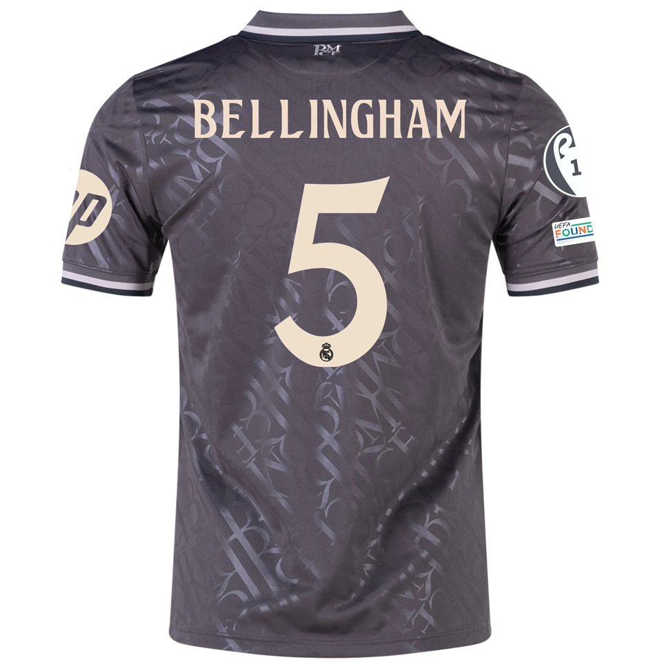 jersey 2024/25 real madrid tercero manga corta versión fan