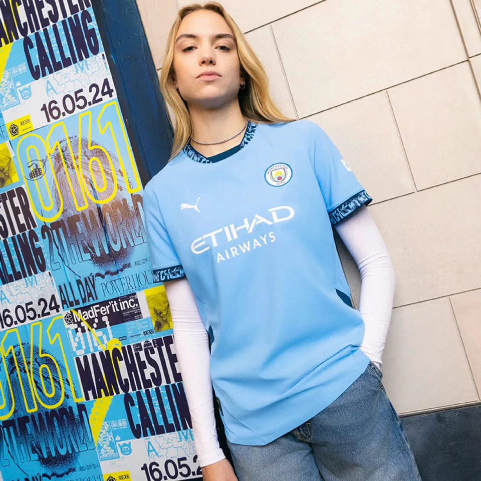 Jersey 2024/25 Manchester City Local Manga corta Mujer