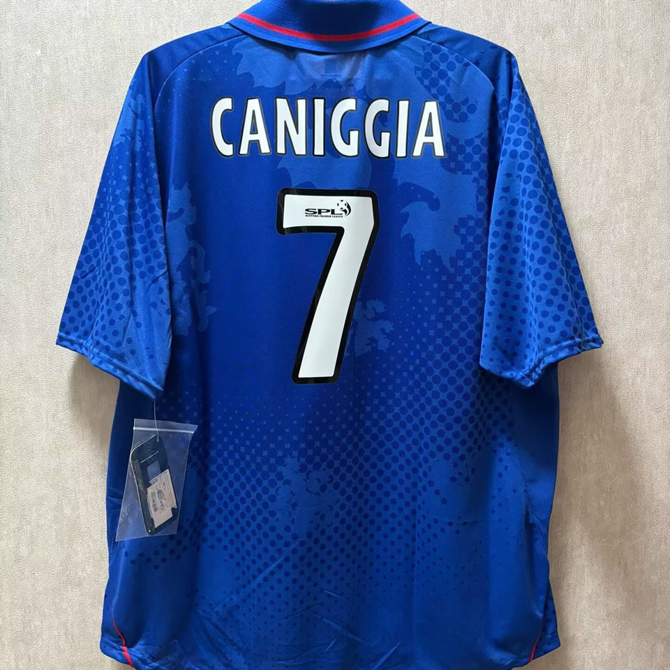 Jersey 2002/03 Rangers Local Manga corta Versión Fan Retro