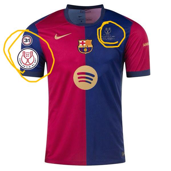 jersey 2024/25 barcelona local manga corta versión fan