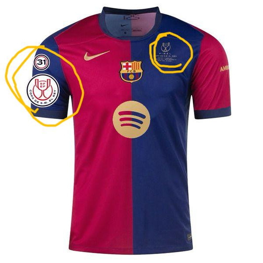 Jersey 2024/25 Barcelona Local Manga corta Versión Fan