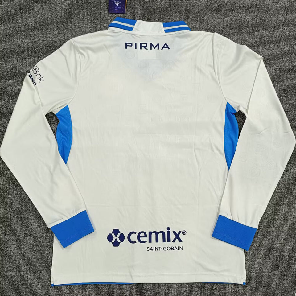 jersey 2026/27 cruz azul visitante manga larga versión fan