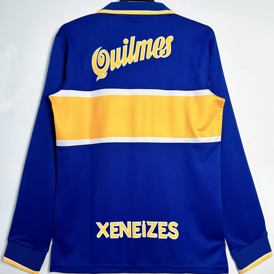 jersey 1996/97 boca local manga larga versión fan retro