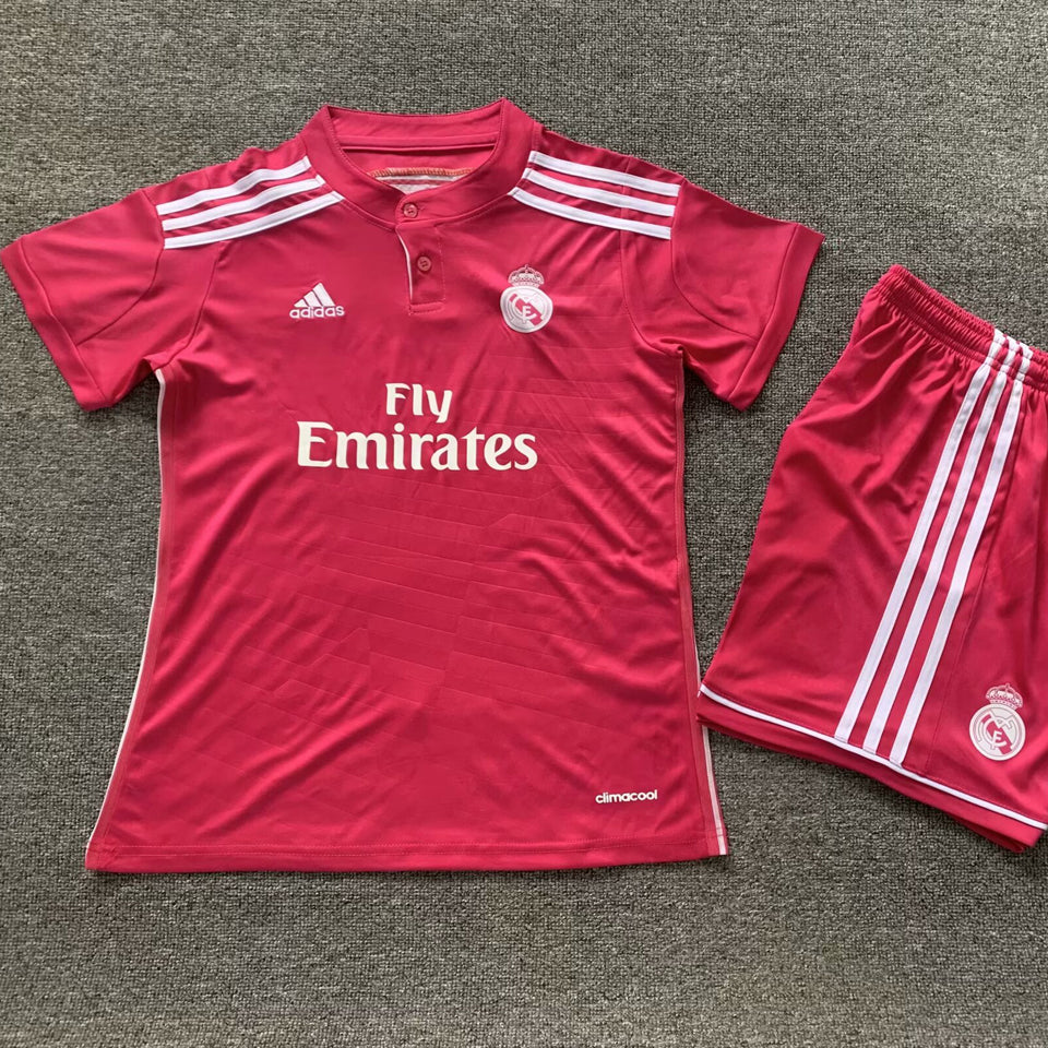 jersey 2014/15 real madrid visitante manga corta niño retro